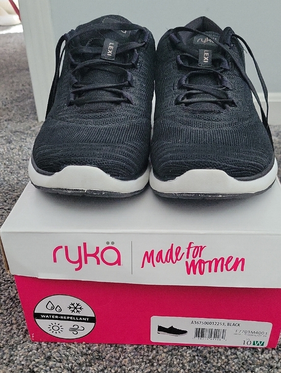 Ryka Shoes - Ryka Lexi Black Knit Women's Walking Sneakers